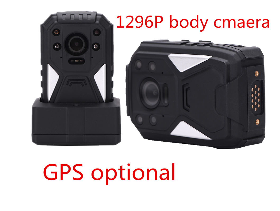 Black Portable Body Worn Video Camera For Security , Small Hd Body Camera