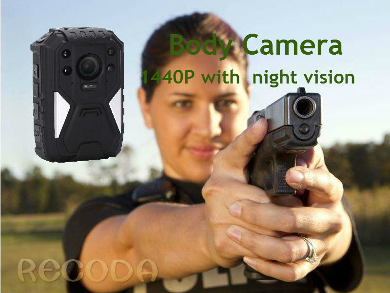 IP68  Night Vision GPS WIFI RECODA 4G Body Camera 1440P With 140° View Angle