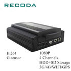 Mobile Bus Car Dvr Camera Recorder HDD/SD 4G/WIFI/GPS 4Ch 1080P Resolution