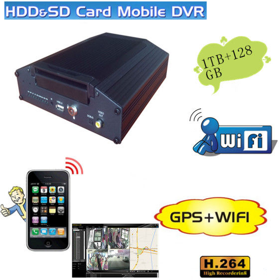 8Ch MDVR for bus with 3G GPS WIFI support SD card and HDD storage  (M708)