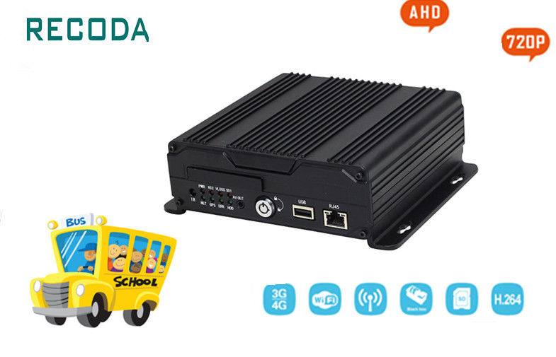 GPS Tracking 720P 4G Live Streaming Vehicle Mobile DVR 4 Channel